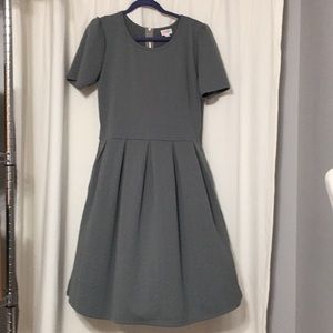 Gray quilted LuLaRoe Amelia 2XL